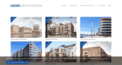 Desktop Screenshot of lecke-architekten.de